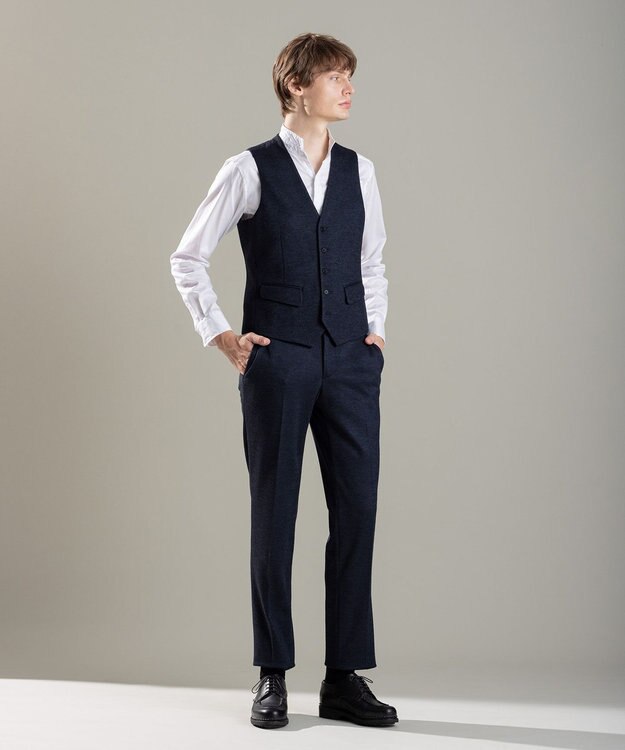 JOSEPH HOMME ドビージャージー　ジレ ネイビー系