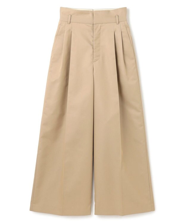 uncrave チノギャバジン ワイドトラウザー ベージュ