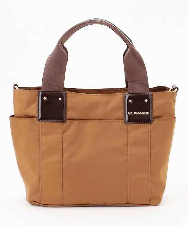 LA BAGAGERIE 2WAYナイロンミニトート チョコ