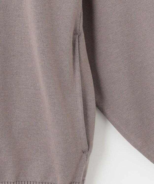 23区 L 【SLOW/一部店舗限定】コットンシルク ニットブルゾン ライトグレー系