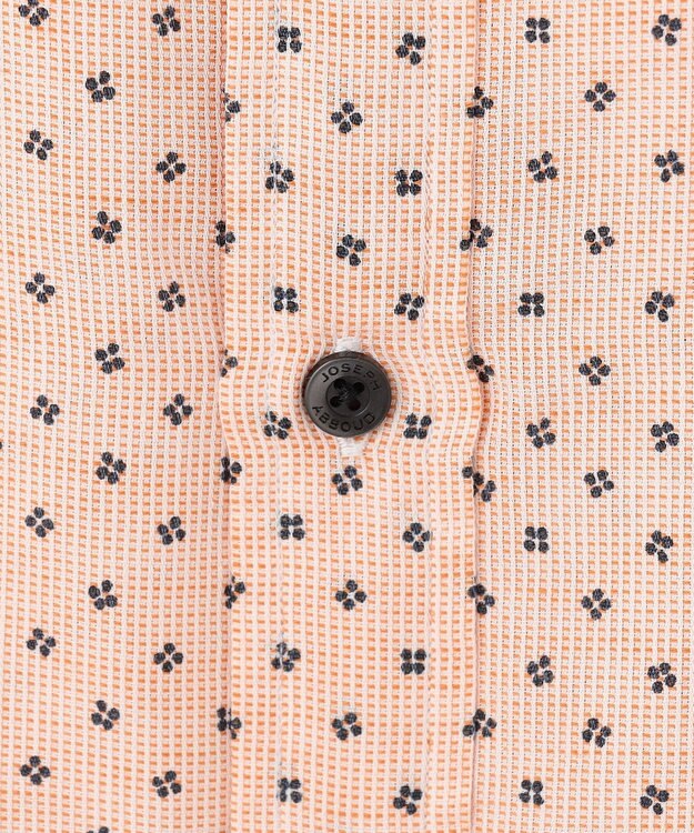 JOSEPH ABBOUD 【ビジネスシーンに最適・サステイナブル】ソアロンシャンブレープリント シャツ オレンジ系5