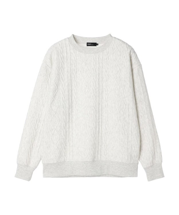 CRAFT STANDARD BOUTIQUE ケーブル柄カットプルオーバー2 Oatmeal