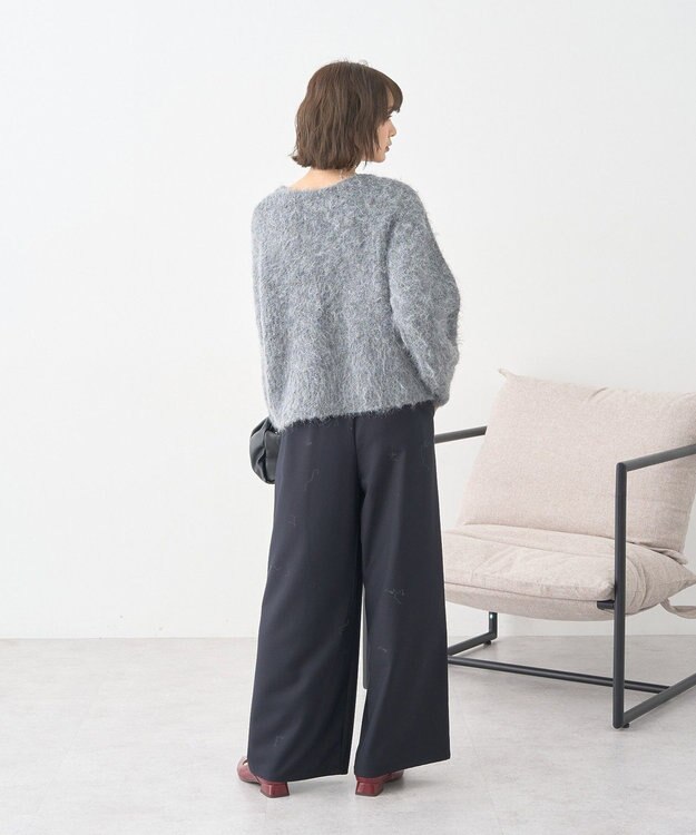 earth music&ecology ゆるとろパンツ Black