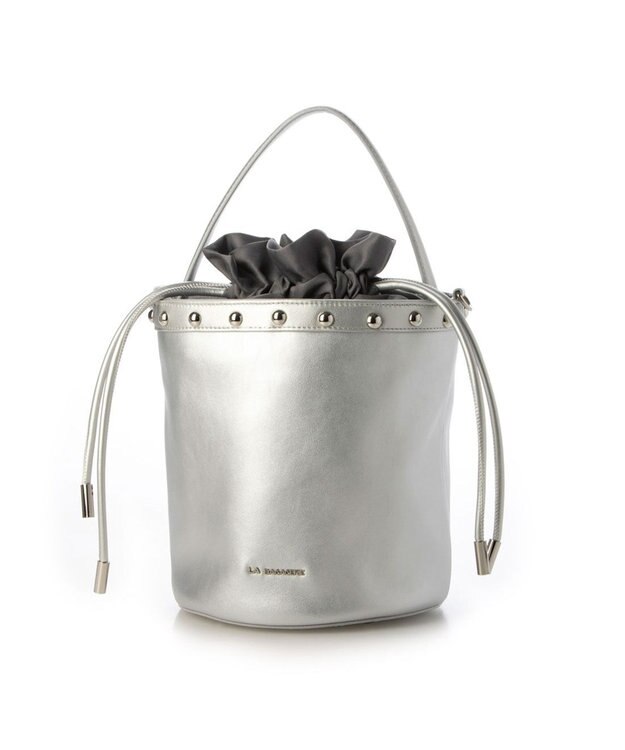 LA BAGAGERIE 【インスタグラマー chiyoさん×LA BAGAGERIE】チェーンバケツバッグ シルバー