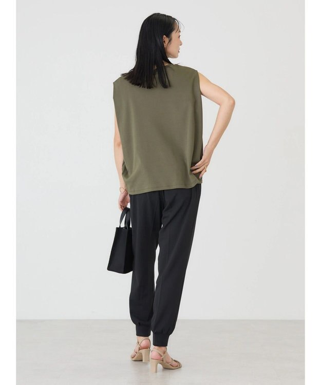 AMERICAN HOLIC 接触冷感ショルダータックノースリーブプルオーバー Khaki