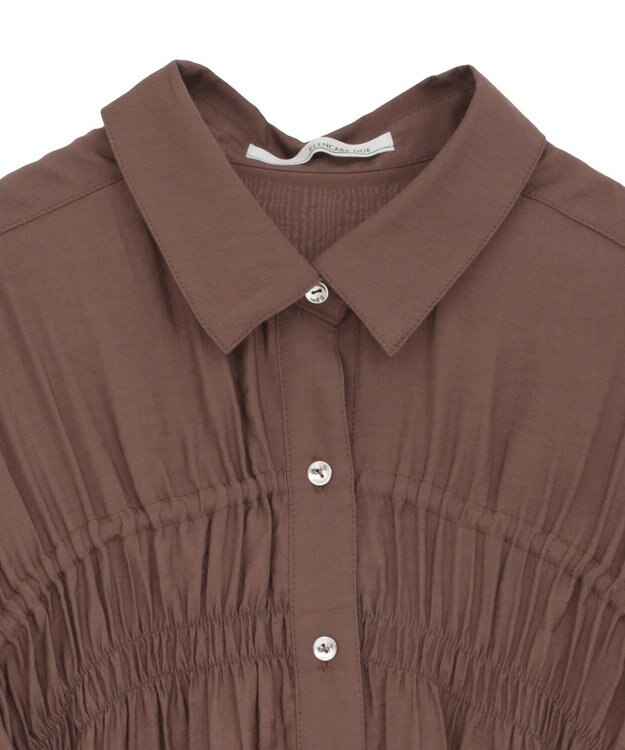Green Parks ・ＥＬＥＮＣＡＲＥ　ＤＵＥ　シアーシャーリングシャツ Brown