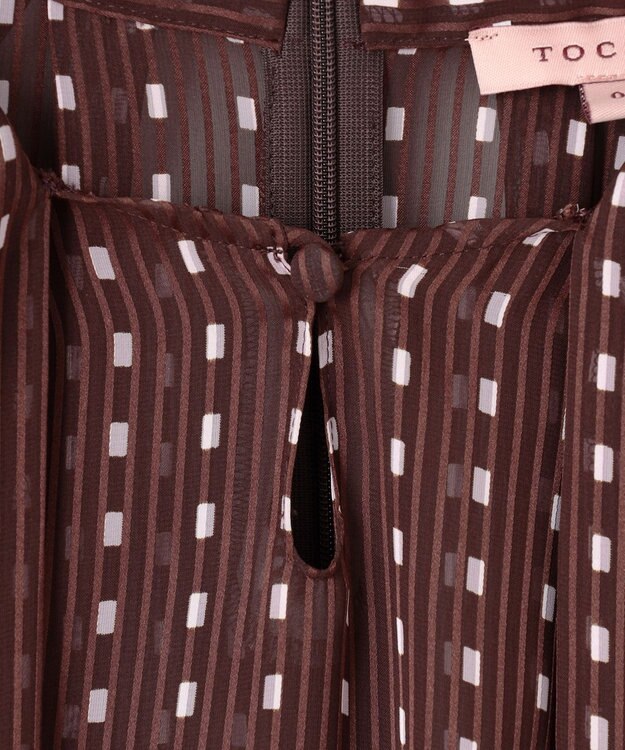 TOCCA 【消臭・洗える】ALLURING BEAUTY ブラウス ブラウン×ピンク系