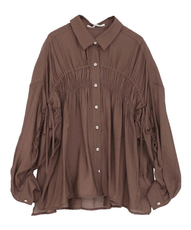 Green Parks ・ＥＬＥＮＣＡＲＥ　ＤＵＥ　シアーシャーリングシャツ Brown