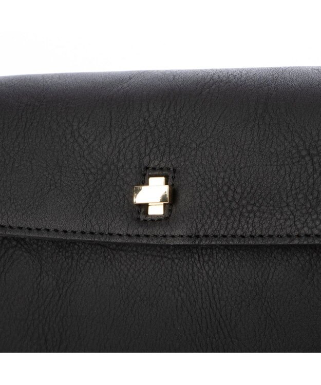 UNBILLION ペルケ perche / 姫路レザーひねりかぶせ2wayショルダーバッグ ブラック