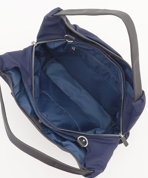 Y'SACCS シワナイロン2WAYトートバッグ Sサイズ ネイビー