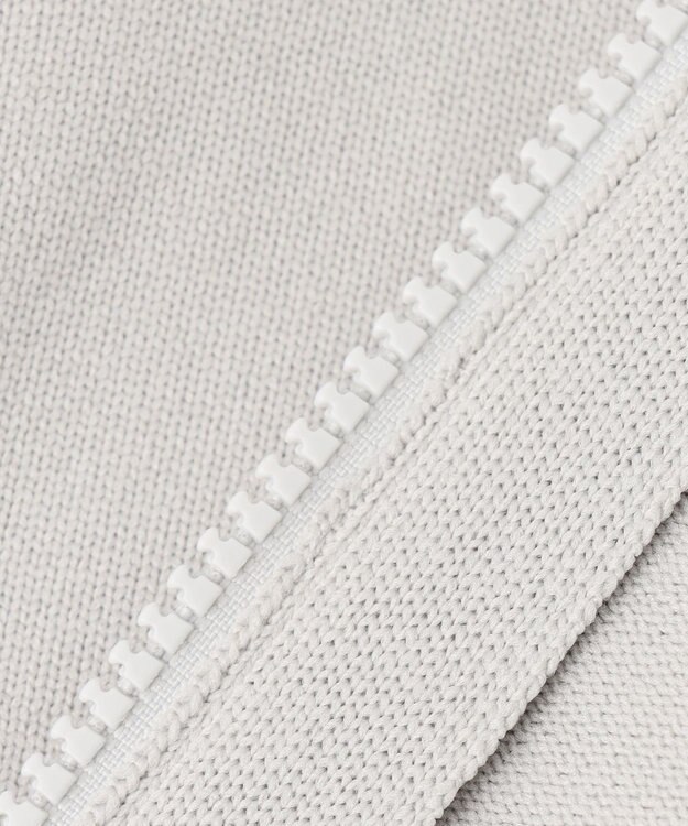 23区GOLF 【MEN】【ウォッシャブル】ジップアップ ニットベスト ライトグレー系