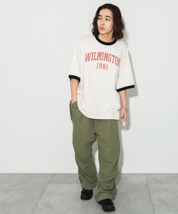 WEGO グラフィックリンガーBIG　T（S） オフホワイト