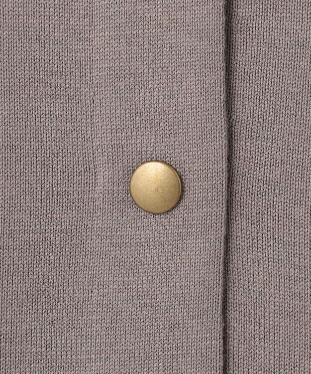 23区 S 【SLOW/一部店舗限定】コットンシルク ニットブルゾン ライトグレー系