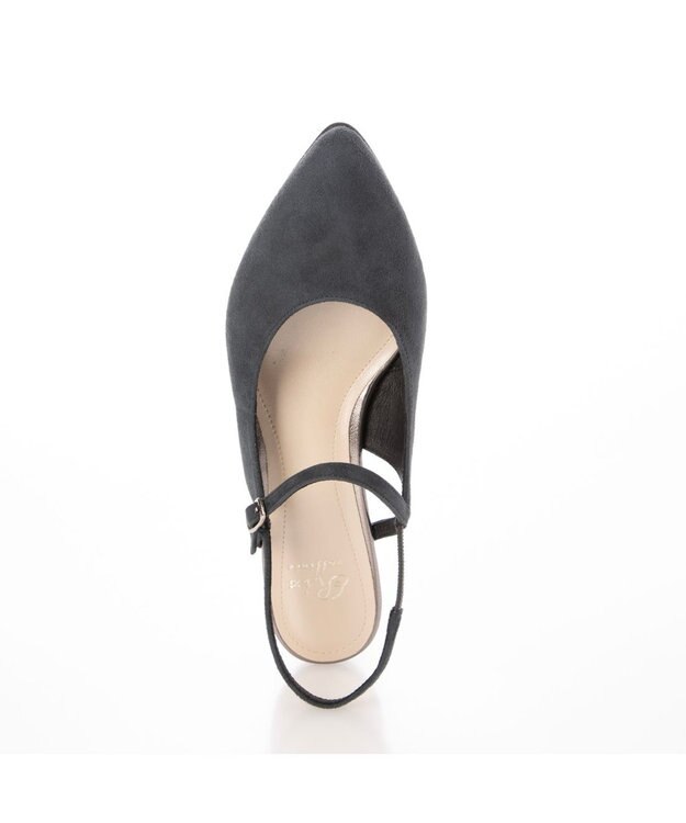 Riz raffinee バックストラップパンプス ダークグリーンスエード