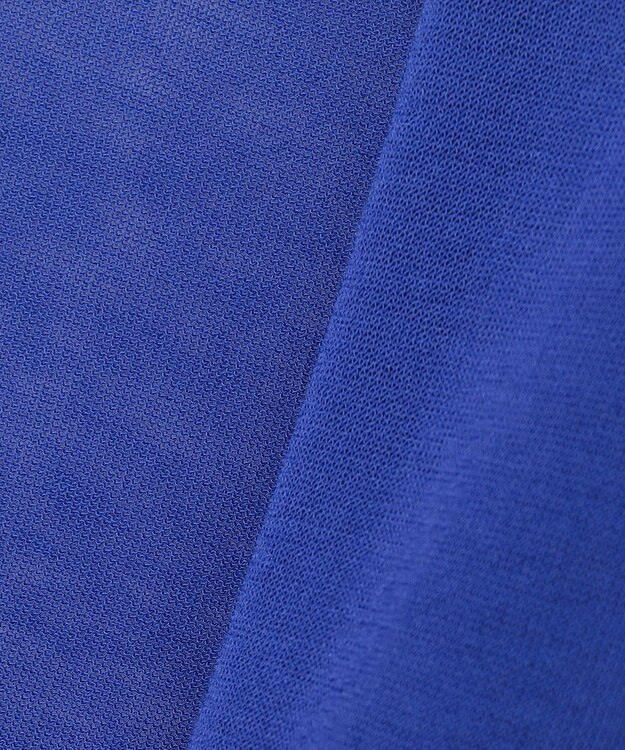 23区 L 【洗える】コットンアセテートギマ サマー ロングカーディガン ブルー系