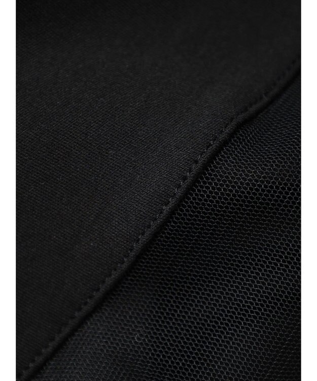 AMERICAN HOLIC 接触冷感チュールＭＩＸカットプルオーバー Black