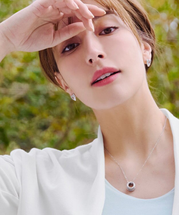 Tiaclasse 【金属アレルギー対応】ハートモチーフピアス シルバー