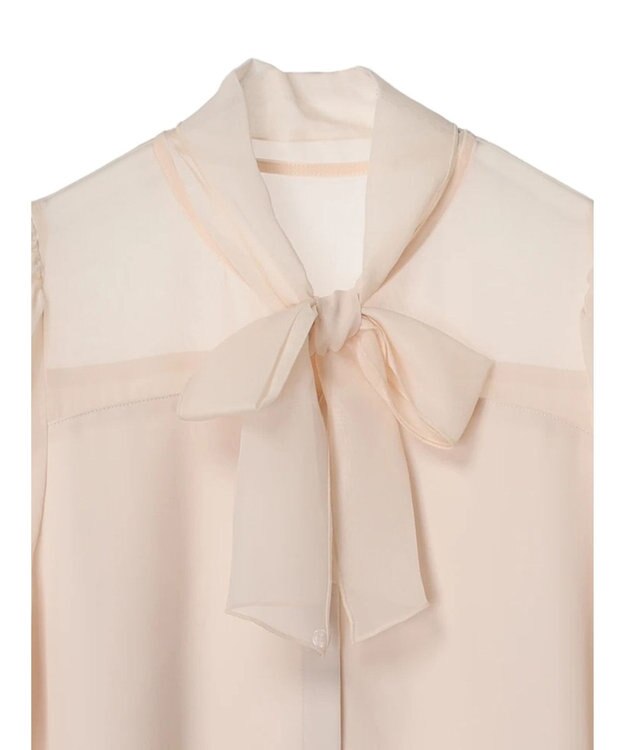 earth music&ecology シアードッキングブラウス Orange