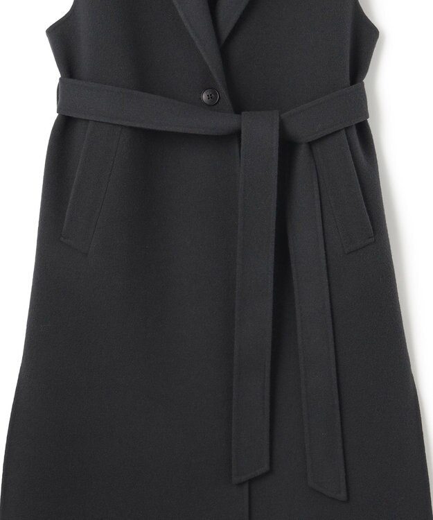 23区 ウールリバー ロング ジレ グレー系