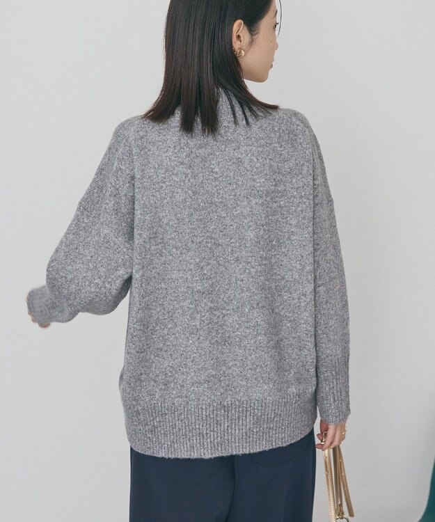AMERICAN HOLIC モックネックコクーンニットプルオーバー Gray Mixture