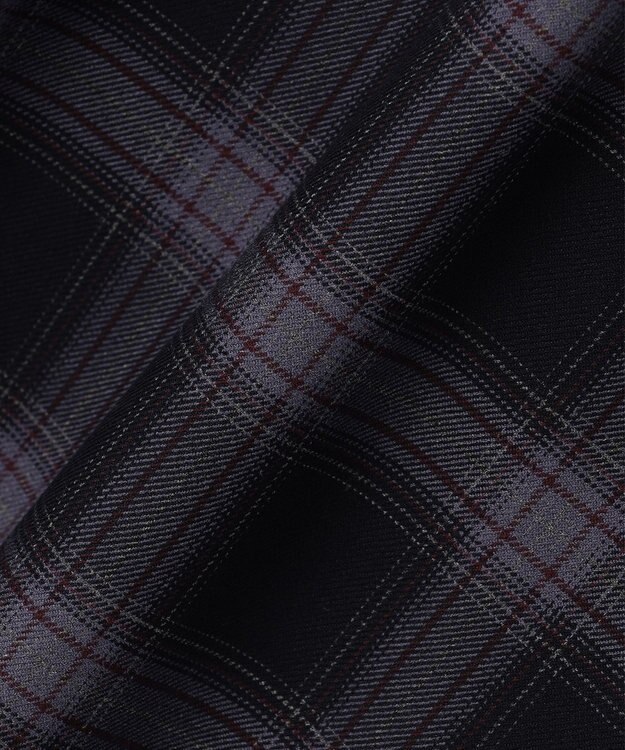 ANY SIS L ビューティサーモ2WAYストレッチチェック スカート ネイビータータン