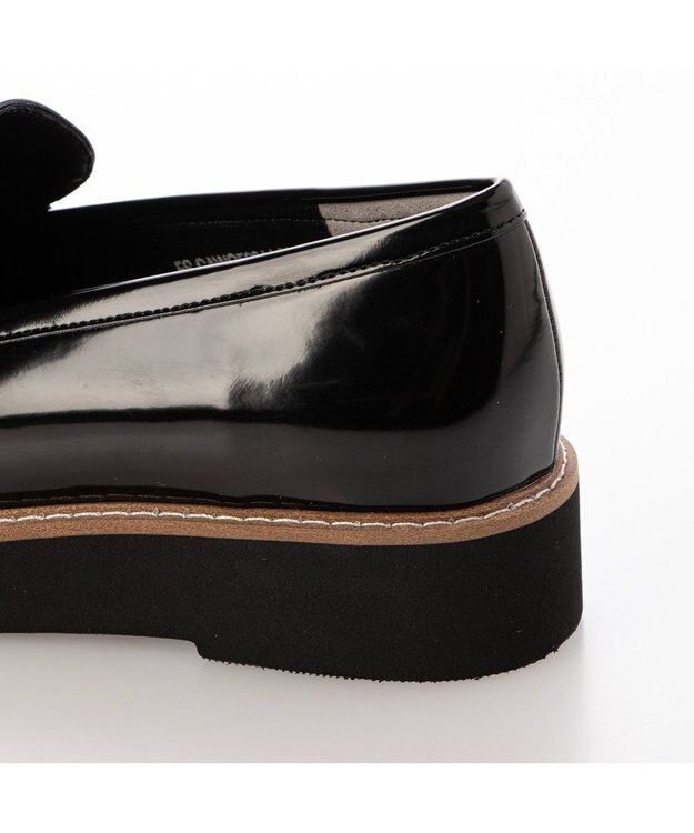 MODE ET JACOMO <carino>【レイン対応】【2WAY】厚底タッセルローファー ブラック