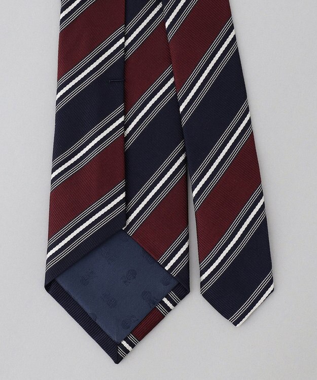 GOTAIRIKU 【日本製】西陣ネクタイ_レジメンタルストライプ柄 ネイビー系1