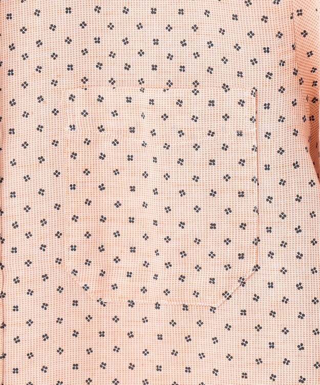 JOSEPH ABBOUD 【ビジネスシーンに最適・サステイナブル】ソアロンシャンブレープリント シャツ オレンジ系5