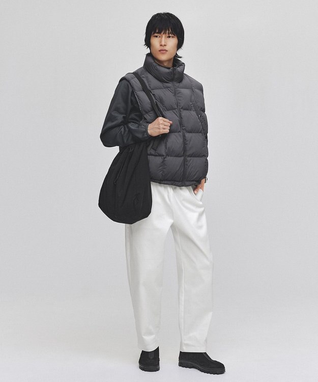 UNFILO MENS 【新色追加】FINE MOVE デニム イージーギャザーパンツ [24年商品] ホワイト