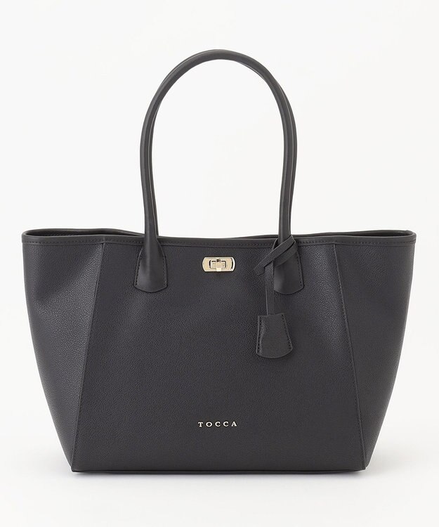 TOCCA ESPOIR LEATHER TOTE トートバッグ ブラック系