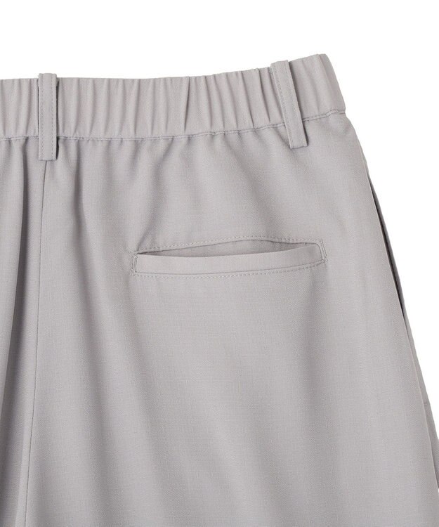 Green Parks セミワイドスラックスパンツ Light Gray