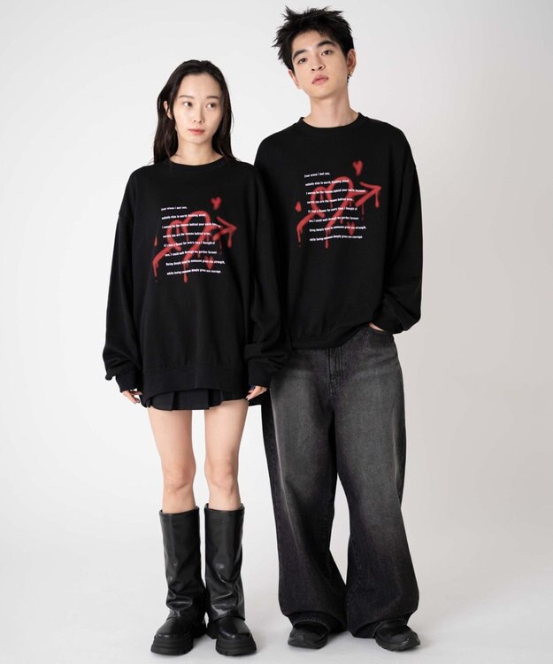 WEGO 【ユニセックス着用ITEM/SMLサイズ展開】アソートグラフィックプルオーバー2 柄40