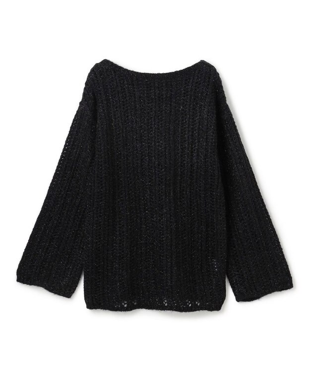 uncrave フィラメントモヘアニット プルオーバー ブラック