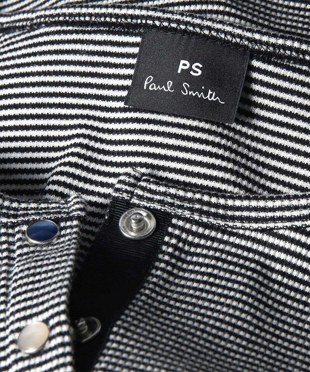 Paul Smith ボーダー ハーフスリーブ カーディガン ブラック
