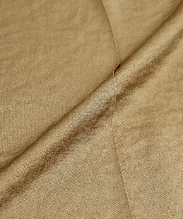 YECCA VECCA ビンテージサテンイージーワイドパンツ Camel