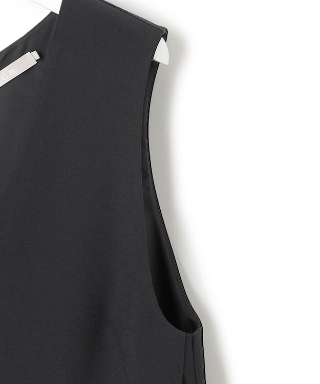 ICB  ウールライクストレッチ ジャンパースカート ブラック系