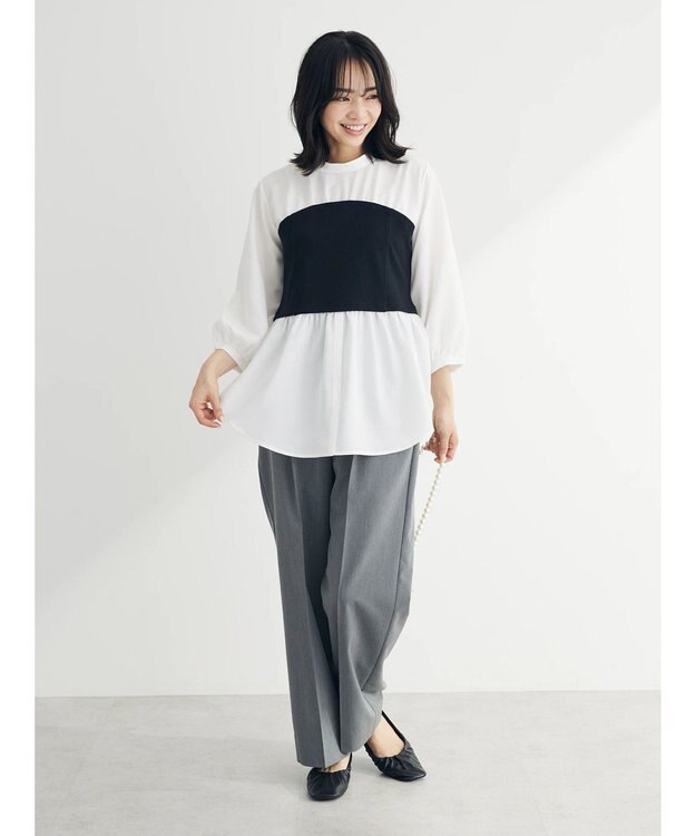 Green Parks リブビスチェドッキングプルオーバー Black