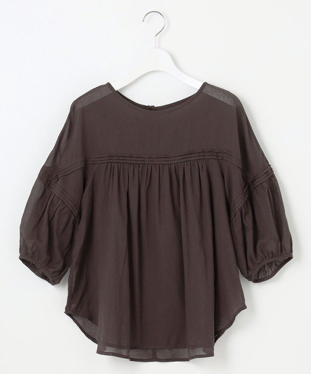 23区 【Indian Factory】コットンボイル ブラウス ブラウン系