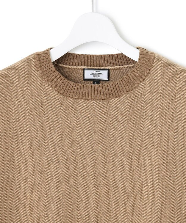 J.PRESS YORK STREET 【WOMEN】ヘリンボーンニットベスト ベージュ系3