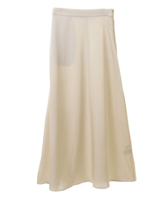 Green Parks ・Ｐｅｔｉｔ　Ｆｌｅｕｒ　サテンフレアスカート Off White
