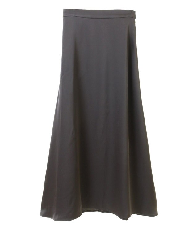 Green Parks ・Ｐｅｔｉｔ　Ｆｌｅｕｒ　サテンフレアスカート Gray