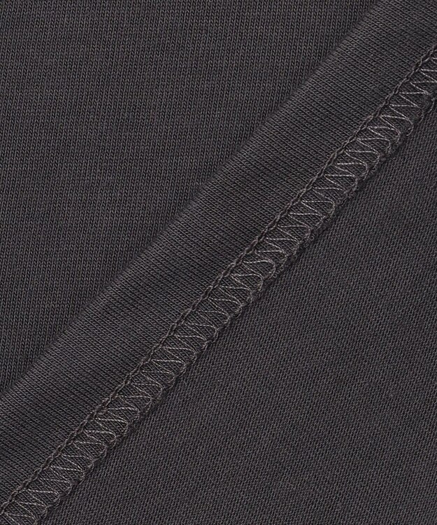 ANY 【UVケア】アソートロゴプリント ロングスリーブTシャツ チャコール×カレッジロゴ