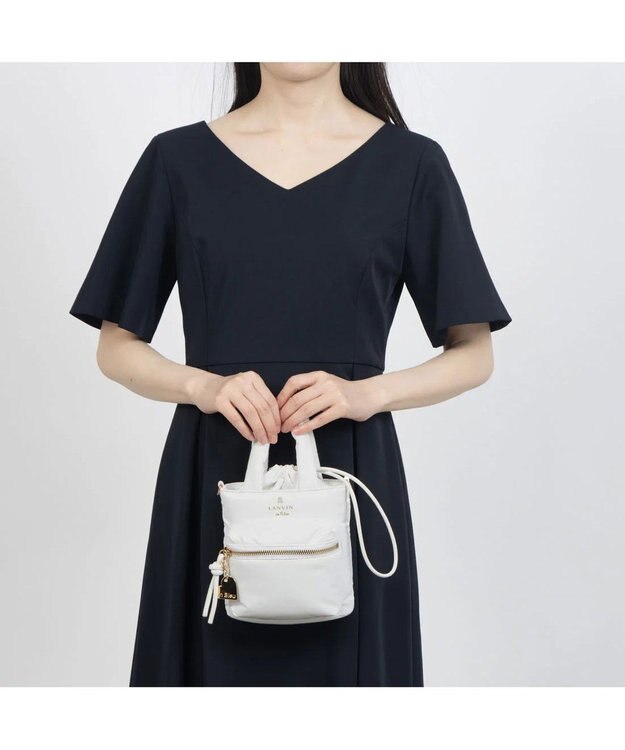 LANVIN en Bleu ボンボン 2wayミニショルダーバッグ ホワイト