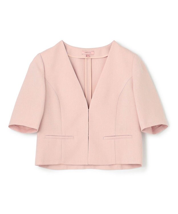 TOCCA 【洗える】BECOMING LADY ジャケット ピンク系