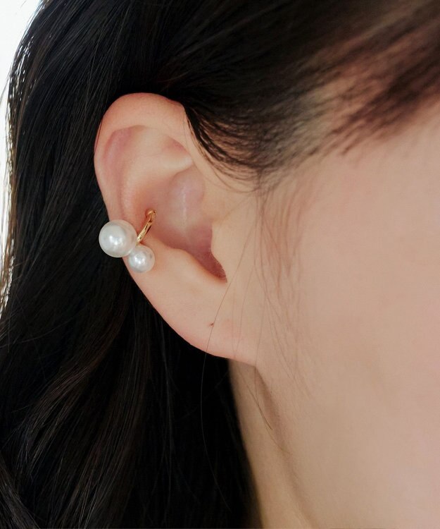 Tiaclasse 【選べる2種類】パールイヤーカフ ゴールドB