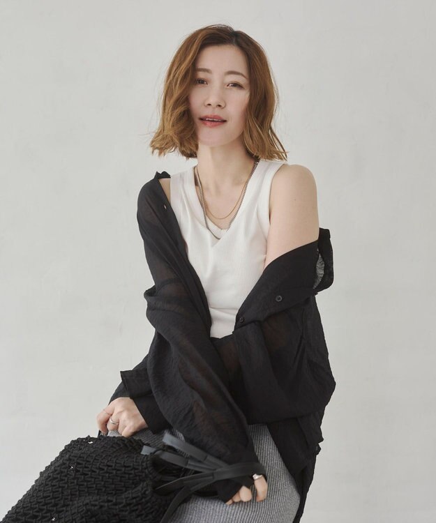 WEGO 【カップ付き】接触冷感なちゅ盛れカップインタンクトップ ホワイト
