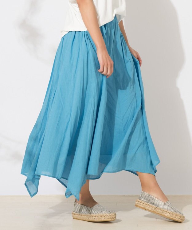 ONWARD Reuse Park 【組曲】スカート春夏 ブルー