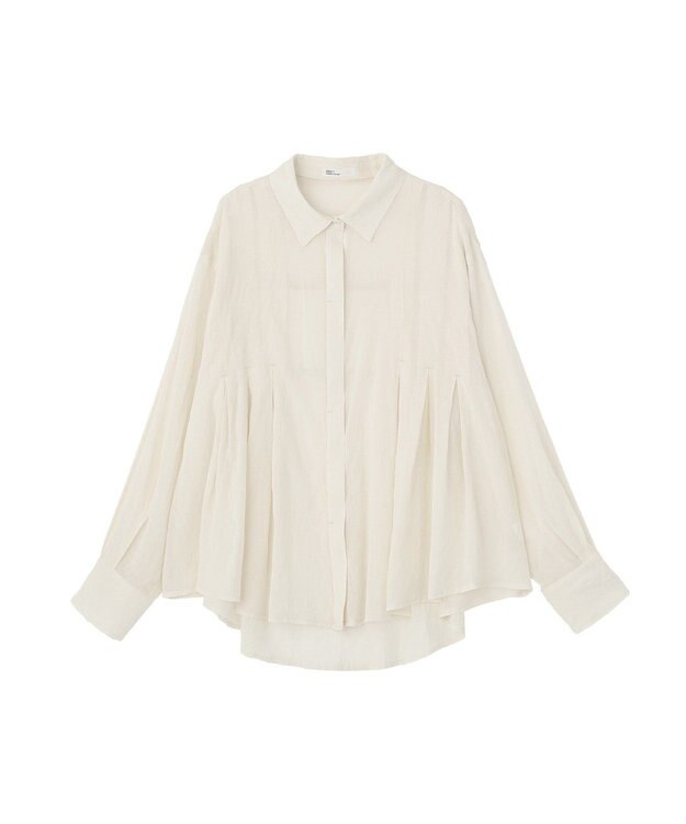 CRAFT STANDARD BOUTIQUE ヴィンテージボイルタックフレアシャツ Off White