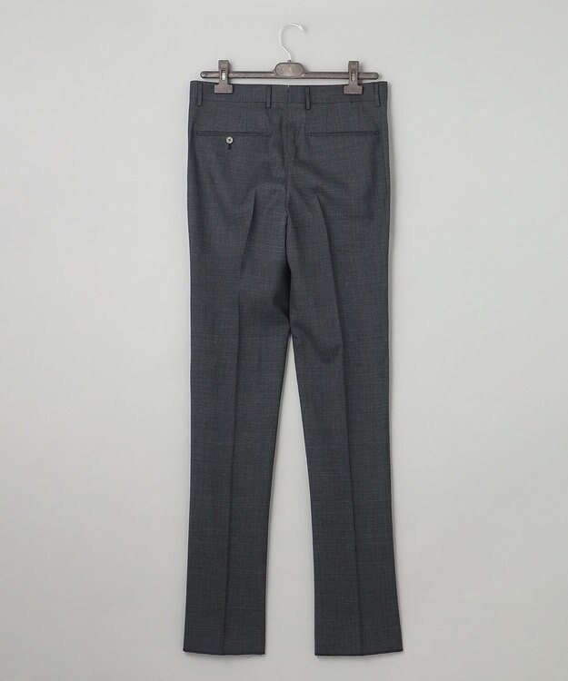 GOTAIRIKU ロングセラー【洗える/折り目加工/シワになりにくい/ウエストアジャスター】ウォッシャブル サマーウール100％パンツ_限定色(1タック)23年モデル グレー系4