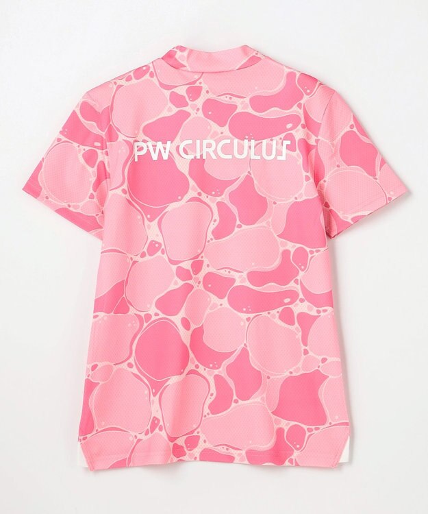 PW CIRCULUS 【MEN】WATER SURFACE プリントモックネックT ゴルフウェア レディース ピンク系5